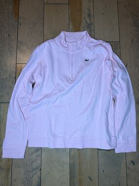 Vineyard Vines girls Pale Pink Half-Zip Pullover size 14/large